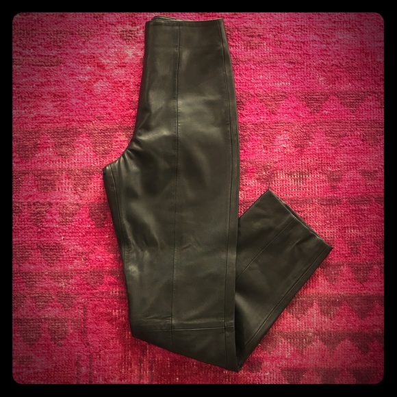Vintage Designer Leather Pants - Picture 1 of 6